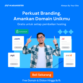 Free Domain & Diskon Hingga 80%